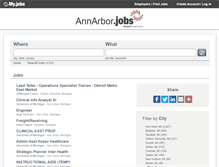 Tablet Screenshot of annarbor.jobs